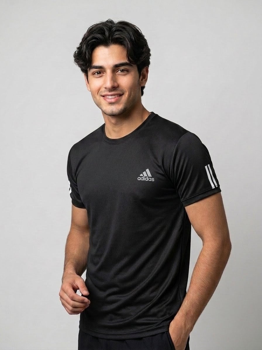 Men’s Olive Beige Performance Crew Neck T-Shirt