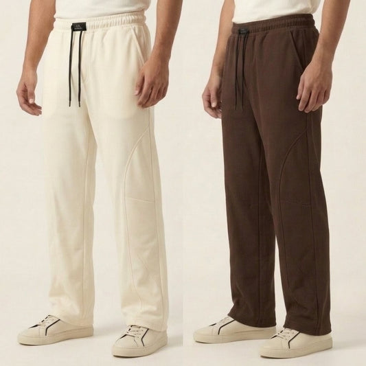 Combo Deal – 2 Men's Baggy Trousers | Stylish & Comfortable Casual Fit